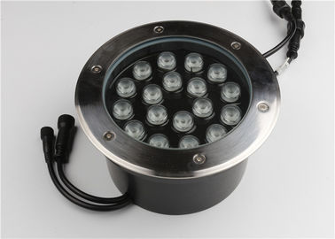 주도하는 스폿 라이트 IP65 18W DC24V 장식적 LED 라이트 라운드 지상 묻힌 램프 2년 보증