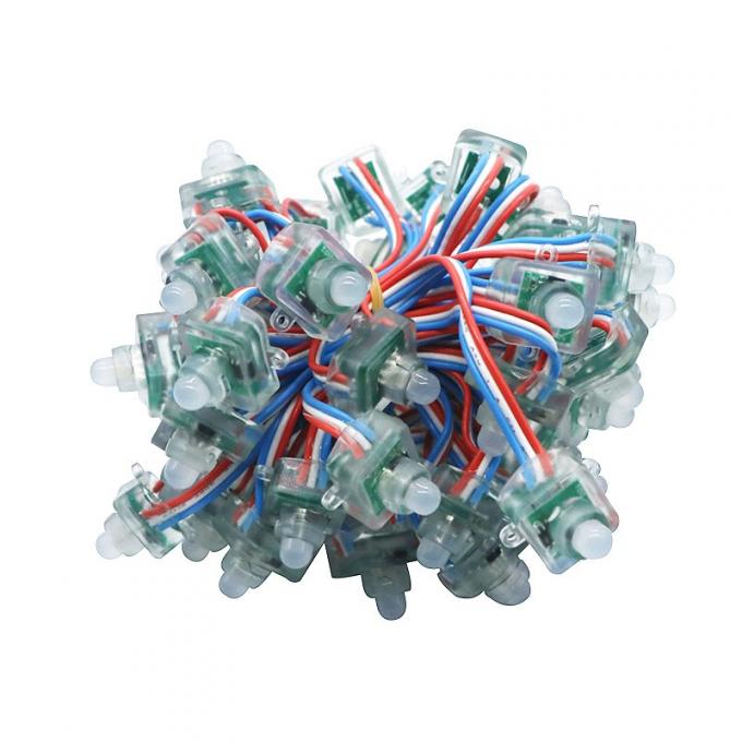 채널 레터 스퀘어 LED 픽셀 스트링 DC5V WS2811 스퀘어 12mm 확산 0