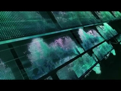 유연한 투명한 LED 디스플레이 패널 유리 창문 접착제 LED 투명한 필름 스크린