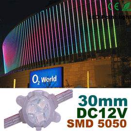 건축 훈장을 위한 30mm DC12V RGB LED 화소 단위 풀 컬러