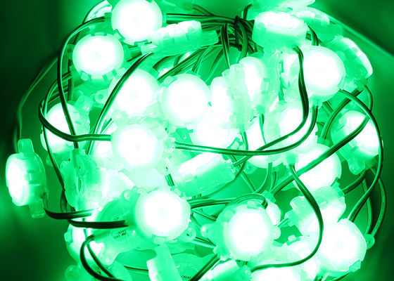 30mm Outdoor Green DC24V 0.6W IP67 Pixel Led Light XH6897 Controlling