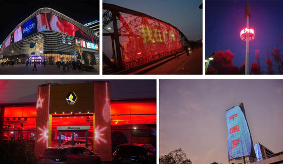 SMD3535 LED Type Full-Color DMX512 Control Advertising Grid Display with IP67 Grade