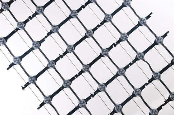 CE ROHS DC12V 75W RGB Flexible LED Mesh Curtain Miracle Bean IP67