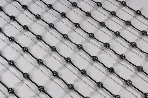 Outdoor Flexible Transparent LED Pixel Mesh Screen Full Color p50/p62.5/p83p100 Light Net Video Curtain Display