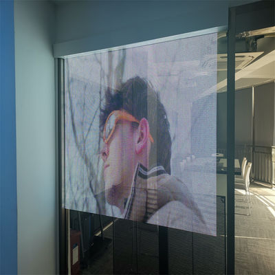 P6 Super Slim Transparent LED Film For Indoor Video Wall Easy Installation With PCB Board RGB DC5V