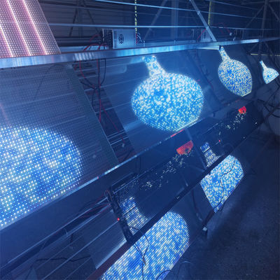 Easy Installing XH-JHP-P4 LED Flexible Transparent Film Display for Window Glass DC5V