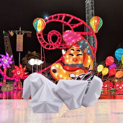 Plastic Amusement Ride LED Cabochon Lights with 12V Voltage and Colorful Design