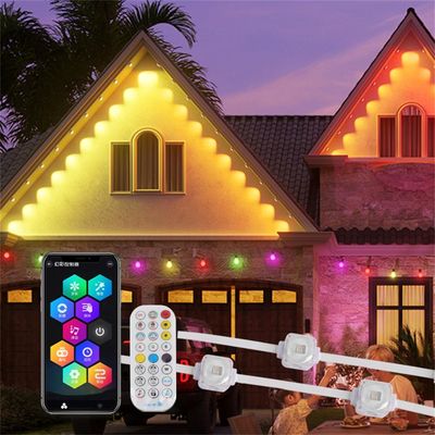 Christmas Track Lights 1.5W IP67 RGBW Outdoor and Indoor Intelligent Led Eaves Lights