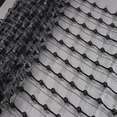 Outdoor Flexible LED Mesh Screen P100 DC12V RGB For Advertising Stage Background