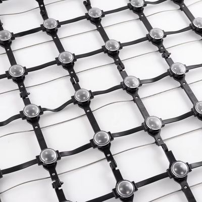 High Quality Flexible Led Pixel Mesh Screen Outdoor Building Media Facade Point Light Led Net Screen Curtain