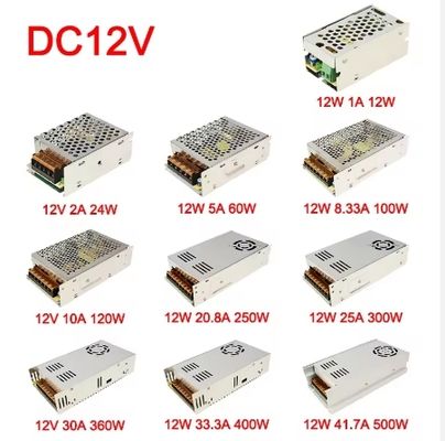 Switching Power Supply 110v 220v Aluminum Shell Classic Design Stable Quality 220 To 12v 24v Dc