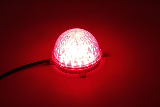 IP67 Waterproof 104mm DC24V RGB LED Point Light Flexible PC Material Lighting