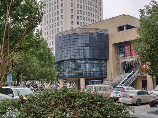 Outdoor Advertising Flexible LED Mesh Screen 30mm DMX512 RGB LED Net Screen