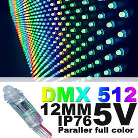 12mm 방수 rgb 풀 컬러는 LED 관제사 똑똑한 색깔 변화를 위한 IC를 가진 화소 가벼운 DC5V를 지도했습니다