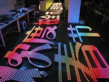 IP67 12mm 5V RGB 풀 컬러는 표시를 위한 단위 옥외 광고 점화를 지도했습니다