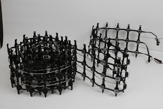 Durable Flexible LED Curtain Screen PC Material LED Mesh Display