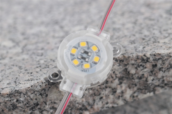 DC12V 0.6W 발광다이오드 픽셀 포인트 라이트 방수 IP67 SMD2835 30 밀리미터 6500K PC 반대 - UV