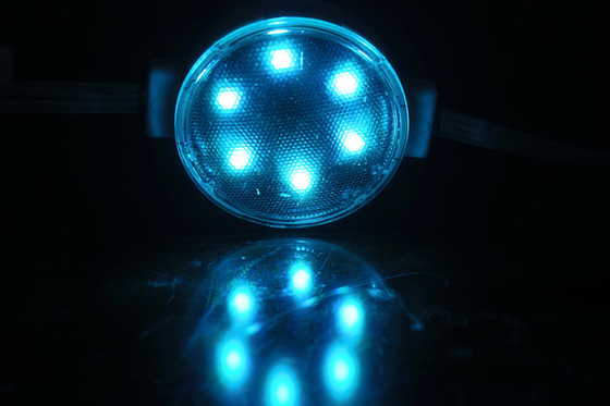 50 밀리미터 DC24V 2W LED 화소 광 풀 컬러 르그브더블유 Smd3535 6 램프 IP67 LED 점 프로그램 가능합니다