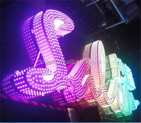 WS2811 RGB 화소 LED 문자열 빛 5V 12V 프로그램 가능한 12 밀리미터 현명한 완전 칼라 화소 LED