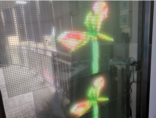 소프트 P8 투명 LED 화면 실내 풀 컬러 투명 유연 LED 디스플레이
