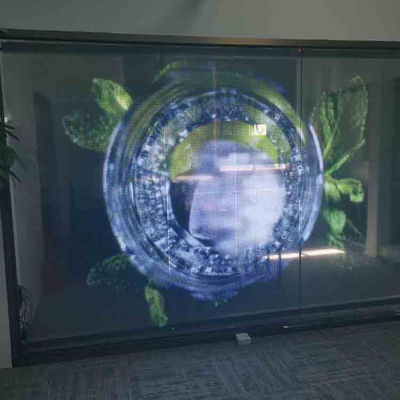 유연한 LED 투명 필름 스크린 광고용 LED 패널을 쉽게 설치