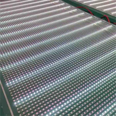 투명한 LED 스크린 디스플레이 유리 접착 벽 실내 P20 DC5V 투명한 유연 필름 LED 스크린