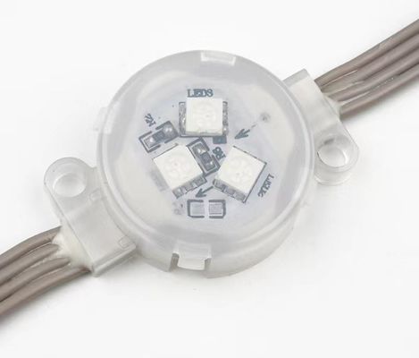 투명한 크리스탈 RGB LED 픽셀 볼 유연한 부드러운 3D LED 점광원
