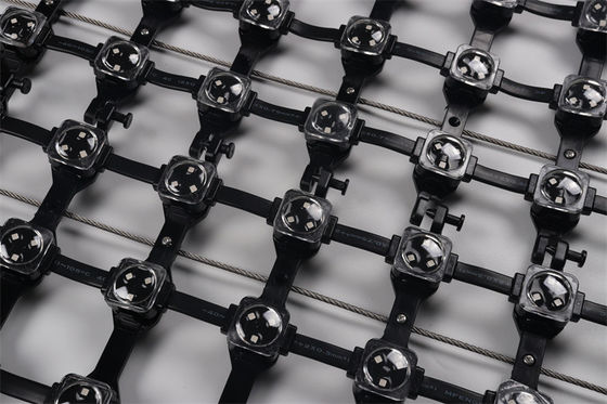 High qualityOutdoor LED Mesh Full Color P50 DC12V 25MM RGB LED Mesh Screen