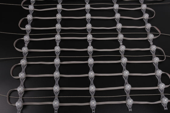 DC12V LED Mesh 스크린 20mm 0.3W 풀 컬러 고 밝기 실내외 방수