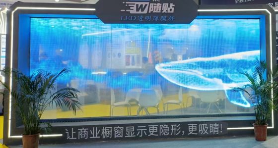 P6 실내 비디오 벽에 대한 슈퍼 슬림 투명한 LED 필름 PCB 보드와 함께 쉽게 설치 RGB DC5V