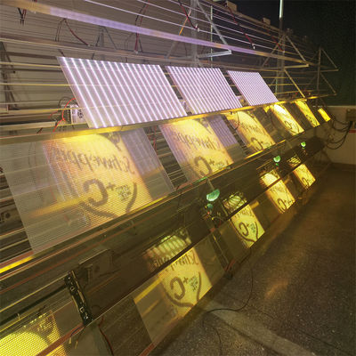 Flexible Transparent Glass LED Screen Wall Indoor Advertising Transparent LED Window Display