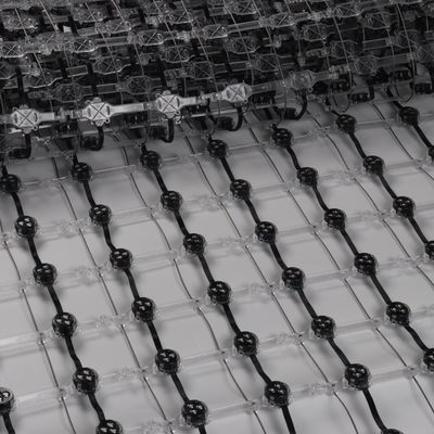 부드러운 유연 LED Mesh 투명 디스플레이 스크린 야외 광고를 위한 풀 컬러