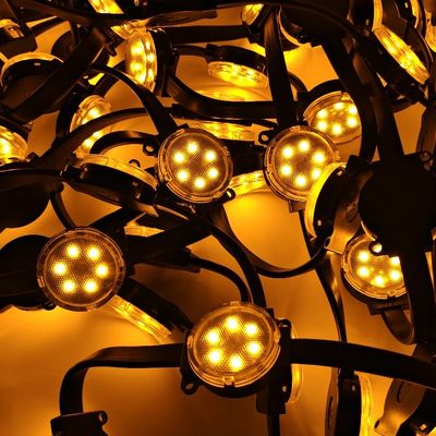 높은 밝기 50mm 픽셀 LED 포인트 라이트 싱글 DMX 512 테마 장식 건물