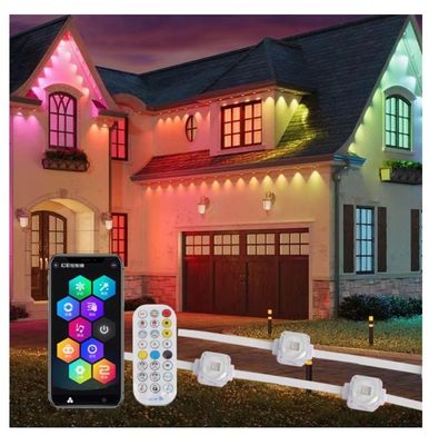 PC 셸 야외 윗면등 IP67 와이파이 제어 20*12.5mm DC12V/24V 앱 RGB 야외용 영구등