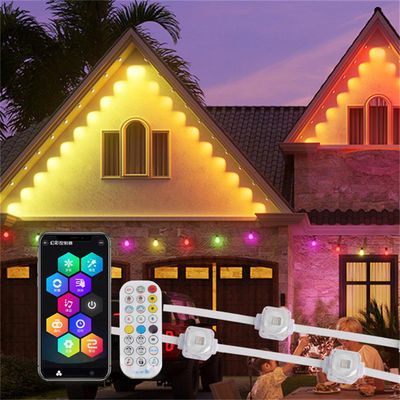 25MM RGB SMD5050 1.5W DC24V 알루미늄 트랙 야외 집 조명 장치 Ip67 Rgbw LED Rgbic 영구 크리스마스 야외 조명