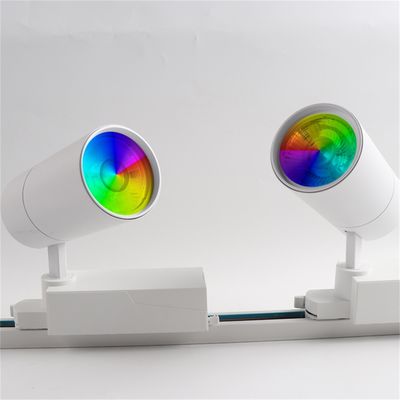 현대 철도 조명 시스템 LED 트랙 라이트 40W RGBW 2000LM 알루미늄 합금 각 조정
