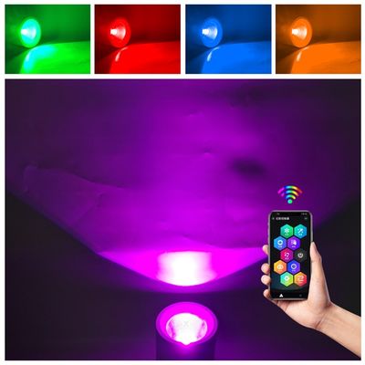 조정 가능한 디메이블 리세스 LED 다운라이트 20W RGBW 400LM SPI USC2904 실내용