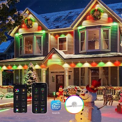스마트 LED 영구적인 야외 휴가 크리스마스 와이파이 RGB LED 윗부분 빛 야외 픽셀 포인트 빛