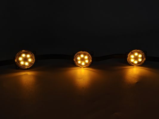 24V 스마트 RGB LED 픽셀 조명 크리스마스 나비다드 야외 휴일 조명 P67 PC 바디 영구 휴일