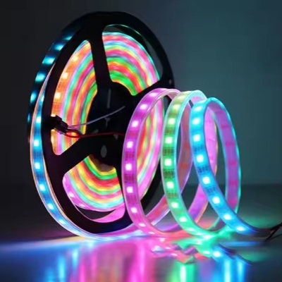 스마트 플렉서블 RGB LED 스트립 라이트 WS2811 앱 제어 12V/24V와 개별 주소