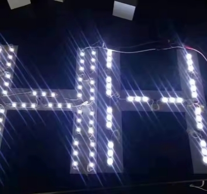 12V 미니 LED 모듈 3LED SMD 2835 0.48W 레인즈와 함께 냉면 흰색