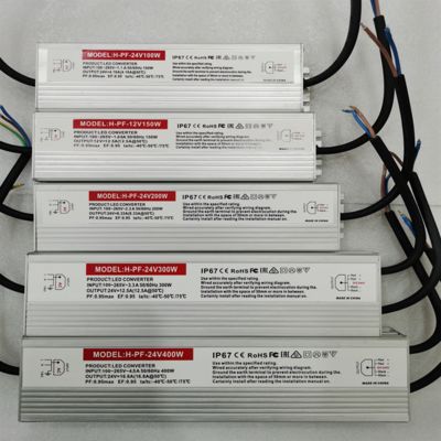 400W IP67 신뢰할 수 있는 12V 24V LED 전원 공급 장치