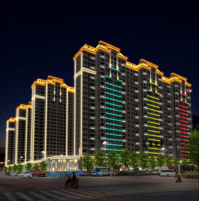 영구 IP67 LED 아웃라인 조명 50mm DC24V RGB 옥외 방수 DMX512 제어 상업용 LED 포인트 조명