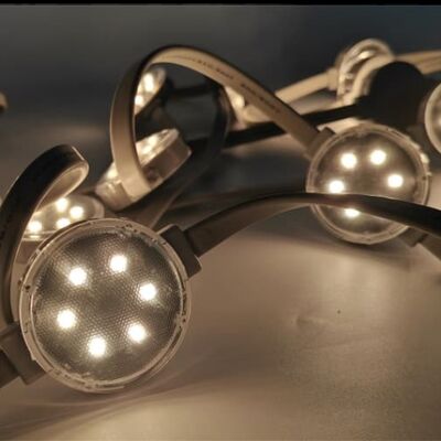 50mm 24V SMD3535 IP67 Waterproof LED Point Light Flexible 120 Beam Angle PC Material Lighting 