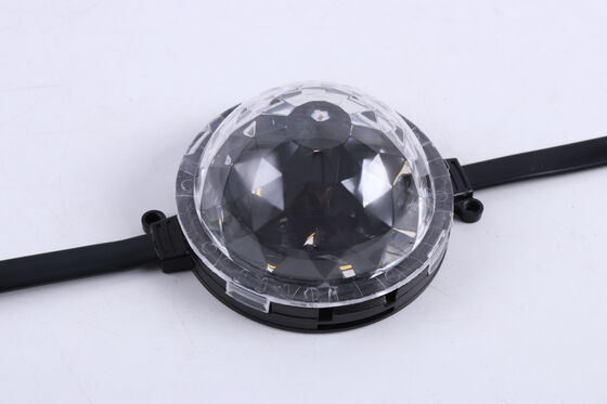 80mm RGB DC24V 픽셀 포인트 라이트 DMX512 IP67 방수 120° 빔 앵글 UV 저항