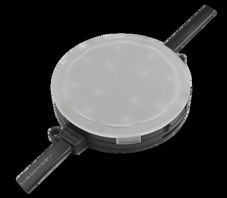 80mm RGBW DC24V 픽셀 포인트 라이트 DMX512 IP67 방수 120° 빔 앵글 UV 저항