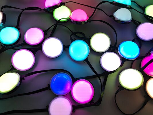 방수 80mm LED 포인트 라이트. IP67, RGBY 색상, PC 하우징