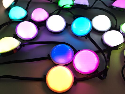100mm 24V 단일 색상 LED 포인트 빛 소스 IP67 방수 외부 픽셀 빛