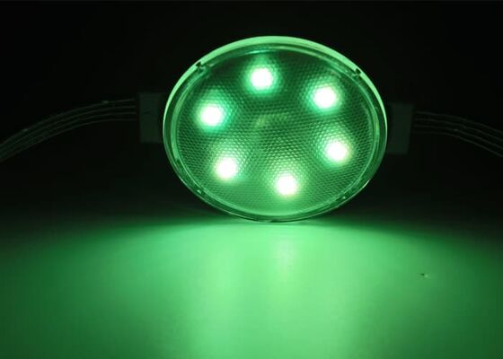 IP67 Outdoor 40mm 2W RGBW LED Point Light Source Featuring 48V DMX Control for Hotel Facade Eave Decoration