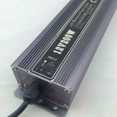 12V 24V Constant Voltage LED Power Supply 200W Waterproof IP67 Aluminium Alloy Shell